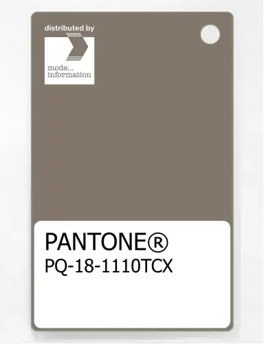 PANTONE® PLASTIC STANDARD CHIP PQ 18-1110 TCX Brindle