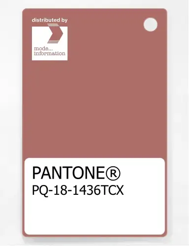 PANTONE® PLASTIC STANDARD CHIP PQ 18-1436 TCX Light Mahogany