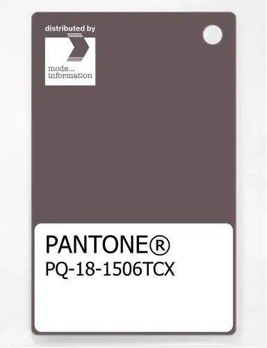 PANTONE® PLASTIC STANDARD CHIP PQ 18-1506 TCX Plum Truffle