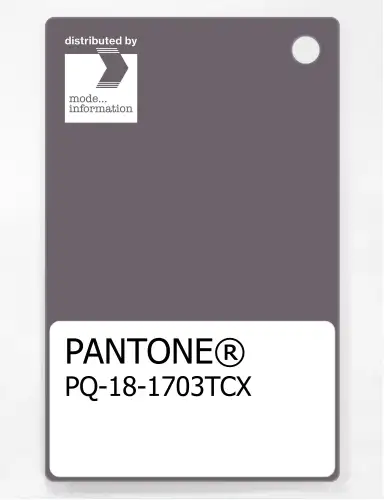 PANTONE® PLASTIC STANDARD CHIP PQ 18-1703 TCX Shark