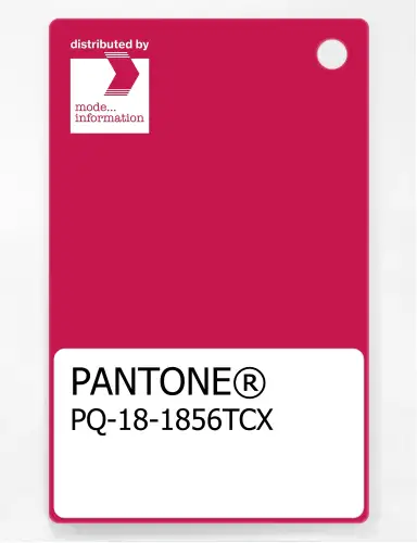 PANTONE® PLASTIC STANDARD CHIP PQ 18-1856 TCX Virtual Pink