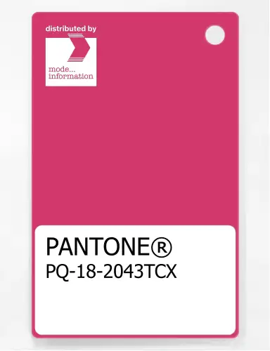 PANTONE® PLASTIC STANDARD CHIP PQ 18-2043 TCX Raspberry Sorbet