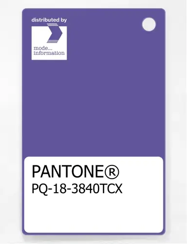 PANTONE® PLASTIC STANDARD CHIP PQ 18-3840 TCX Purple Opulence
