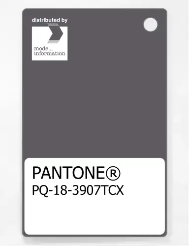 PANTONE® PLASTIC STANDARD CHIP PQ 18-3907 TCX Tornado