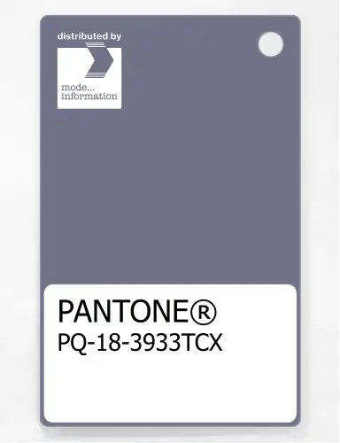 PANTONE® PLASTIC STANDARD CHIP PQ 18-3933 TCX Blue Granite