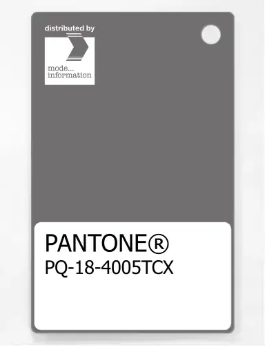 PANTONE® PLASTIC STANDARD CHIP PQ 18-4005 TCX Steel Gray