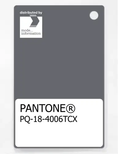 PANTONE® PLASTIC STANDARD CHIP PQ 18-4006 TCX Quiet Shade