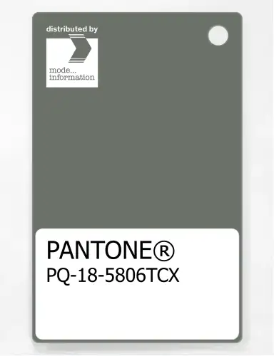 PANTONE® PLASTIC STANDARD CHIP PQ 18-5806 TCX Agave Green