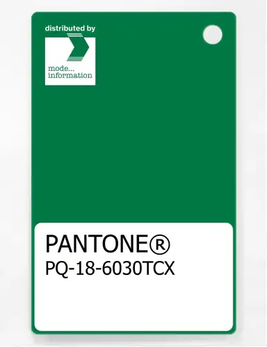 PANTONE® PLASTIC STANDARD CHIP PQ 18-6030 TCX Jolly Green