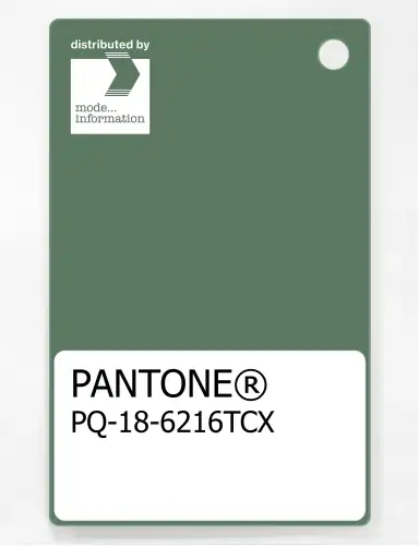 PANTONE® PLASTIC STANDARD CHIP PQ 18-6216 TCX Comfrey