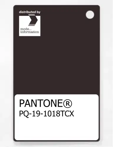 PANTONE® PLASTIC STANDARD CHIP PQ 19-1018 TCX Ganache