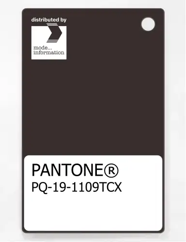 PANTONE® PLASTIC STANDARD CHIP PQ 19-1109 TCX Chocolate Torte
