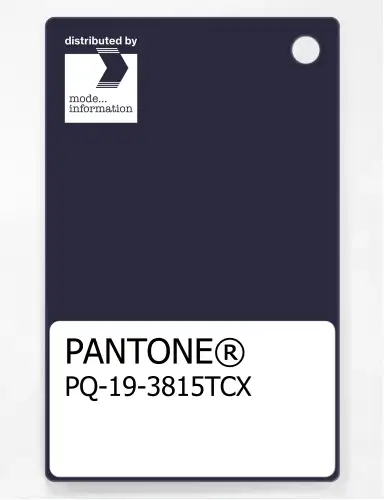 PANTONE® PLASTIC STANDARD CHIP PQ 19-3815 TCX Evening Blue
