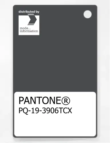PANTONE® PLASTIC STANDARD CHIP PQ 19-3906 TCX Dark Shadow