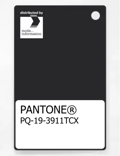PANTONE® PLASTIC STANDARD CHIP PQ 19-3911 TCX Black Beauty