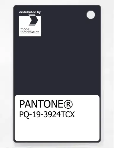 PANTONE® PLASTIC STANDARD CHIP PQ 19-3924 TCX Night Sky