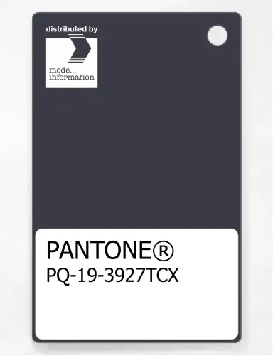 PANTONE® PLASTIC STANDARD CHIP PQ 19-3927 TCX Graphite