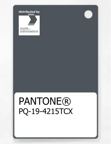 PANTONE® PLASTIC STANDARD CHIP PQ 19-4215 TCX Turbulence