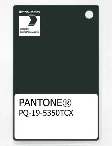 PANTONE® PLASTIC STANDARD CHIP PQ 19-5350 TCX Scarab