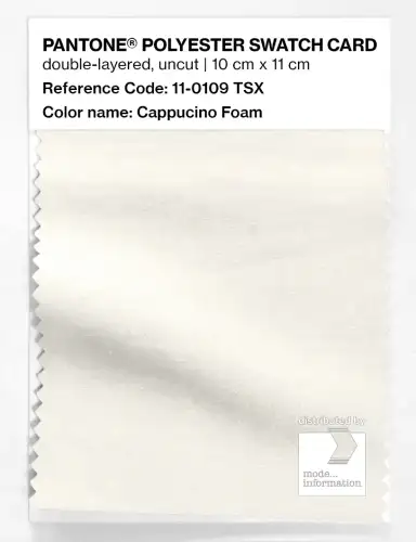 Artikelbild des Artikels “PANTONE® POLYESTER SWATCH CARD 11-0109 TSX Cappucino Foam “