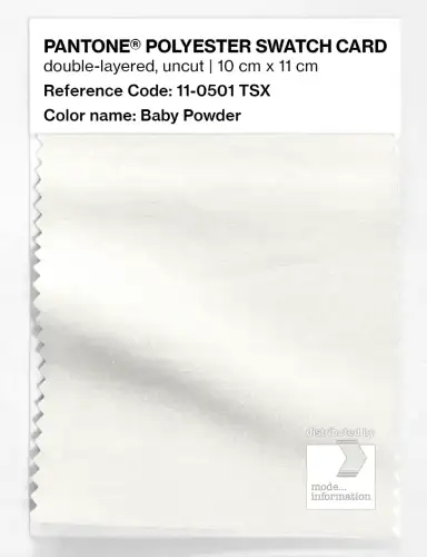 Artikelbild des Artikels “PANTONE® POLYESTER SWATCH CARD 11-0501 TSX Baby Powder “