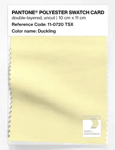 Artikelbild des Artikels “PANTONE® POLYESTER SWATCH CARD 11-0720 TSX Duckling “