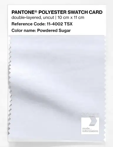 Artikelbild des Artikels “PANTONE® POLYESTER SWATCH CARD 11-4002 TSX Powdered Sugar “