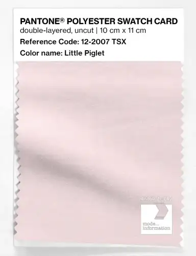 Artikelbild des Artikels “PANTONE® POLYESTER SWATCH CARD 12-2007 TSX Little Piglet “
