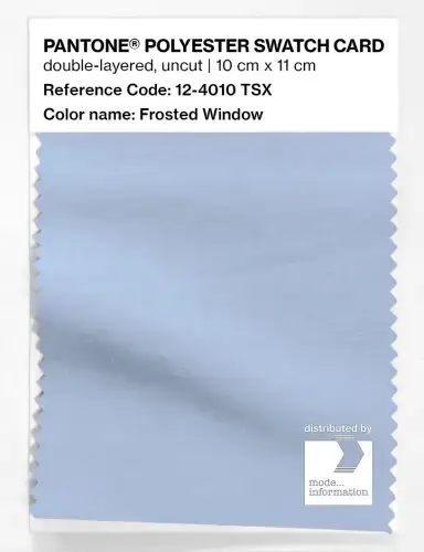 Artikelbild des Artikels “PANTONE® POLYESTER SWATCH CARD 12-4010 TSX Frosted Window “