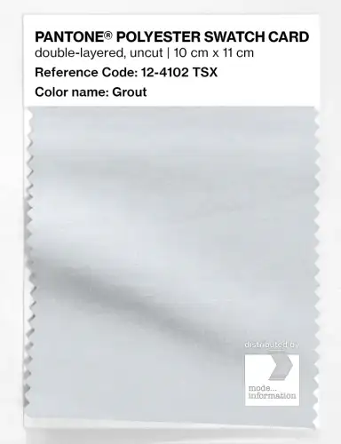 Artikelbild des Artikels “PANTONE® POLYESTER SWATCH CARD 12-4102 TSX Grout “