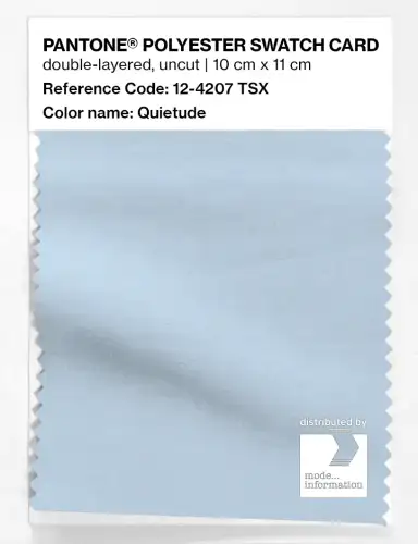 Artikelbild des Artikels “PANTONE® POLYESTER SWATCH CARD 12-4207 TSX Quietude “