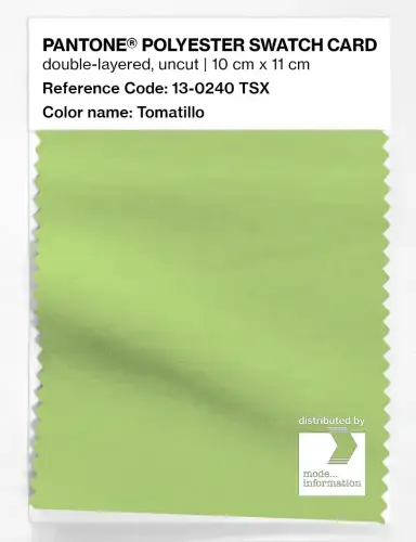 Artikelbild des Artikels “PANTONE® POLYESTER SWATCH CARD 13-0240 TSX Tomatillo “