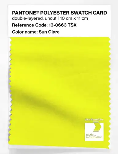 Artikelbild des Artikels “PANTONE® POLYESTER SWATCH CARD 13-0663 TSX Sun Glare “