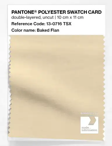 Artikelbild des Artikels “PANTONE® POLYESTER SWATCH CARD 13-0716 TSX Baked Flan “
