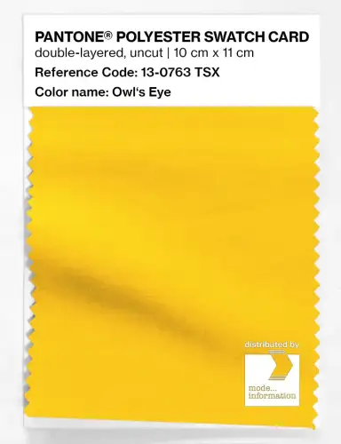Artikelbild des Artikels “PANTONE® POLYESTER SWATCH CARD 13-0763 TSX Owl's Eye “