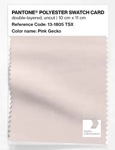Artikelbild des Artikels “PANTONE® POLYESTER SWATCH CARD 13-1805 TSX Pink Gecko “