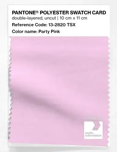 Artikelbild des Artikels “PANTONE® POLYESTER SWATCH CARD 13-2820 TSX Party Pink “