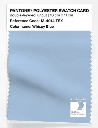 Artikelbild des Artikels “PANTONE® POLYESTER SWATCH CARD 13-4014 TSX Whispy Blue “
