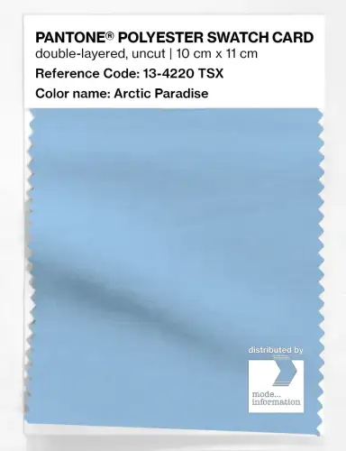 Artikelbild des Artikels “PANTONE® POLYESTER SWATCH CARD 13-4220 TSX Arctic Paradise “