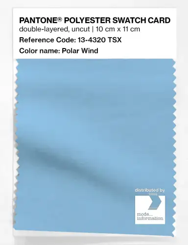 Artikelbild des Artikels “PANTONE® POLYESTER SWATCH CARD 13-4320 TSX Polar Wind “