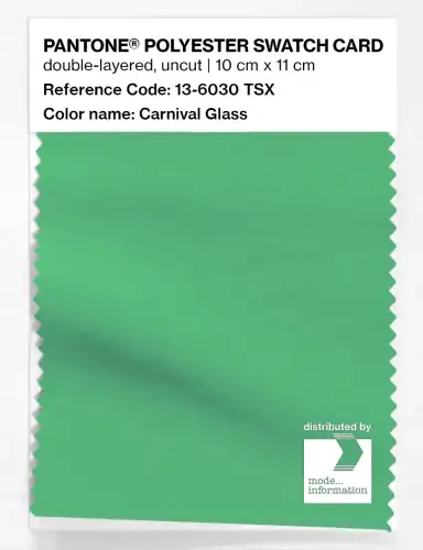 Artikelbild des Artikels “PANTONE® POLYESTER SWATCH CARD 13-6030 TSX Carnival Glass “