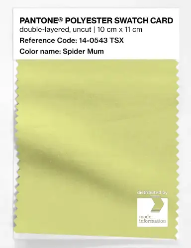 Artikelbild des Artikels “PANTONE® POLYESTER SWATCH CARD 14-0543 TSX Spider Mum “