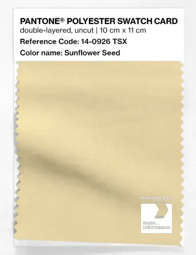 Artikelbild des Artikels “PANTONE® POLYESTER SWATCH CARD 14-0926 TSX Sunflower Seed “