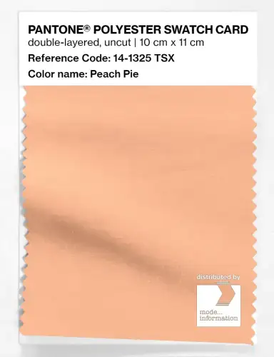 Artikelbild des Artikels “PANTONE® POLYESTER SWATCH CARD 14-1325 TSX Peach Pie “