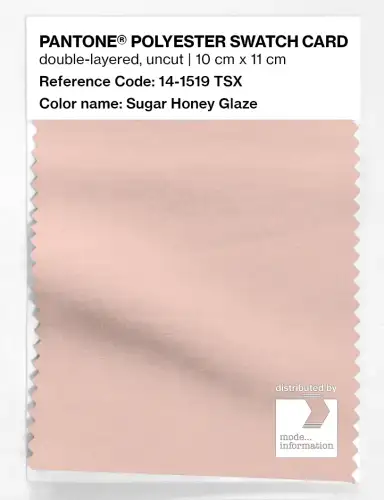 Artikelbild des Artikels “PANTONE® POLYESTER SWATCH CARD 14-1519 TSX Sugar Honey Glaze “