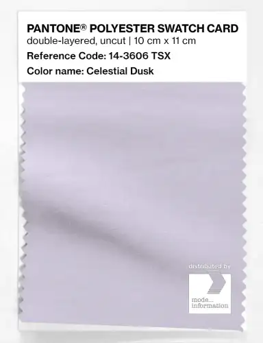 Artikelbild des Artikels “PANTONE® POLYESTER SWATCH CARD 14-3606 TSX Celestial Dusk “
