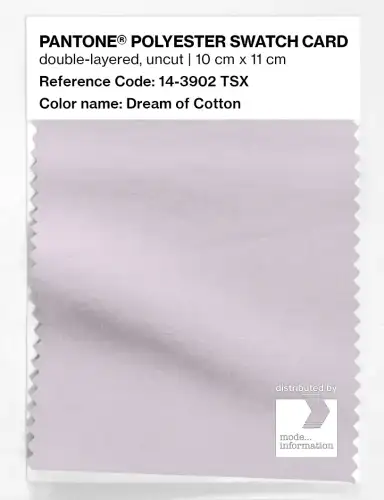 Artikelbild des Artikels “PANTONE® POLYESTER SWATCH CARD 14-3902 TSX Dream of Cotton “
