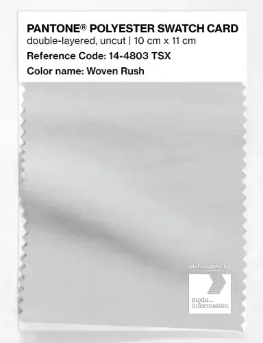 Artikelbild des Artikels “PANTONE® POLYESTER SWATCH CARD 14-4803 TSX Woven Rush “