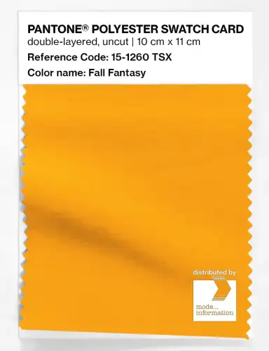 Artikelbild des Artikels “PANTONE® POLYESTER SWATCH CARD 15-1260 TSX Fall Fantasy “