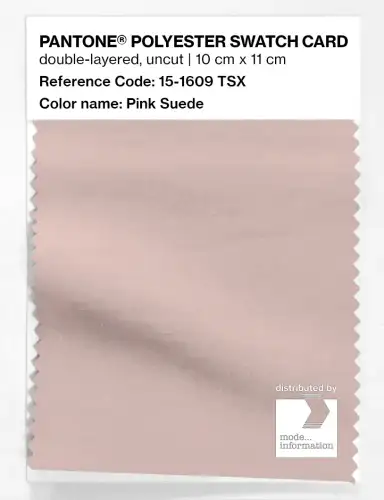 Artikelbild des Artikels “PANTONE® POLYESTER SWATCH CARD 15-1609 TSX Pink Suede “